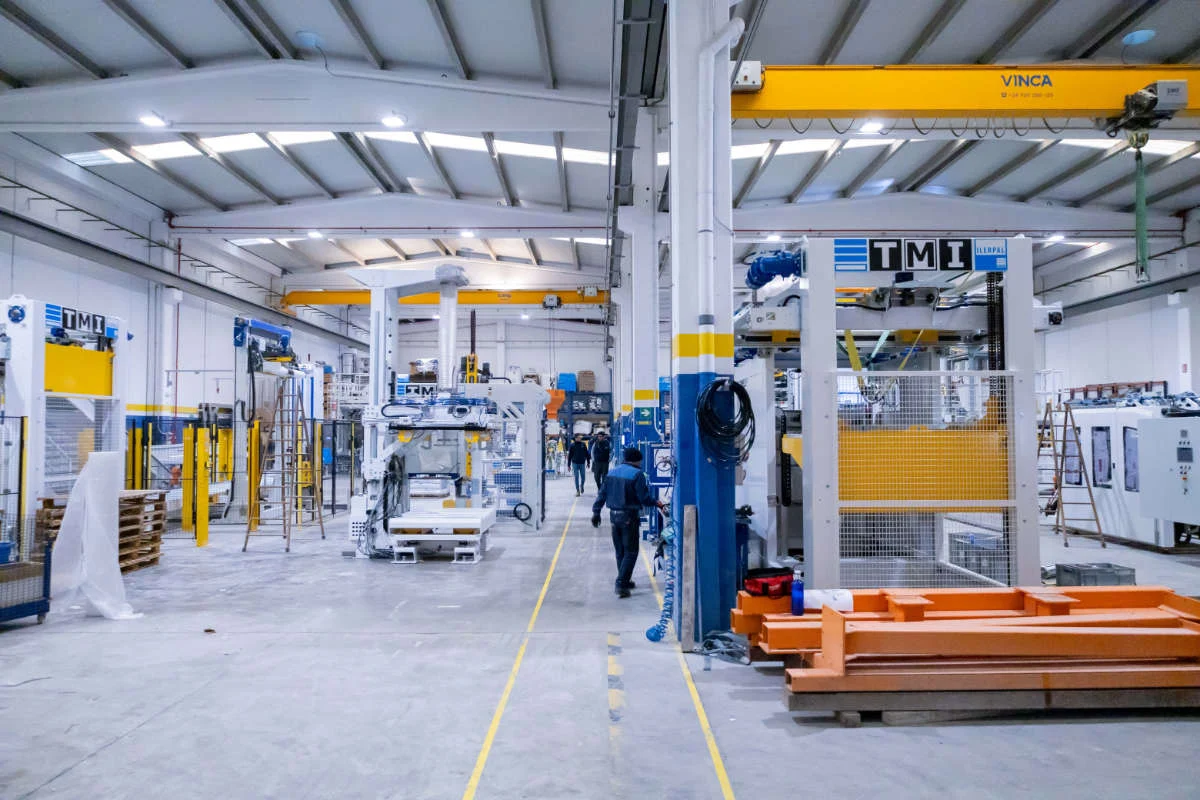 TMI end-of-line packaging machines on the factory floor